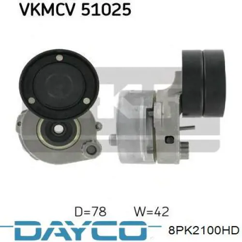 8PK2100HD Dayco Поліклиновий ремінь