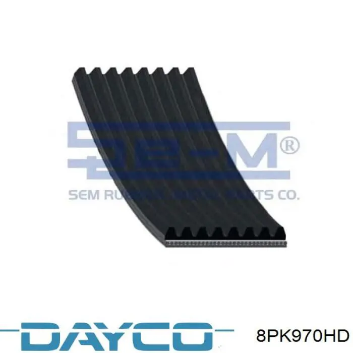 8PK970HD Dayco Поліклиновий ремінь