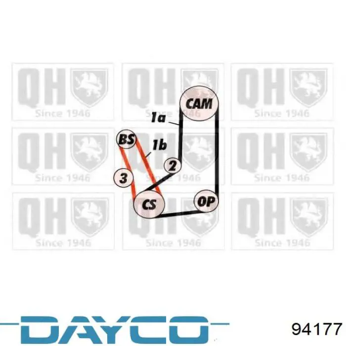 Ремінь балансувального вала 94177 Dayco
