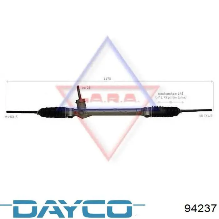 Зубчастий ремінь Dayco 94237 ціна, від 11.14 USD