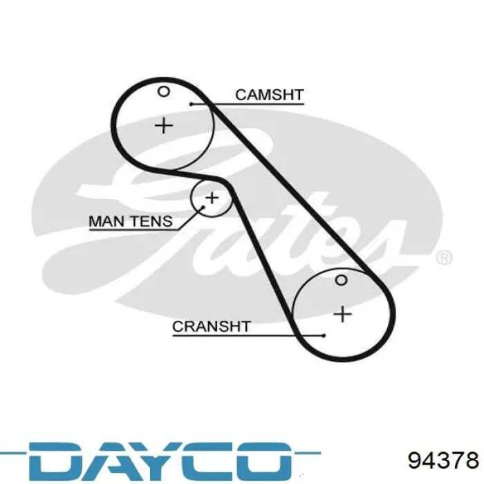 Зубчастий ремінь Dayco 94378 ціна, від 7.79 USD