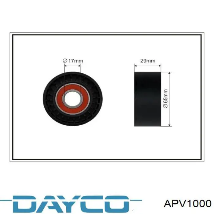 APV1000 Dayco натягувач приводного ременя