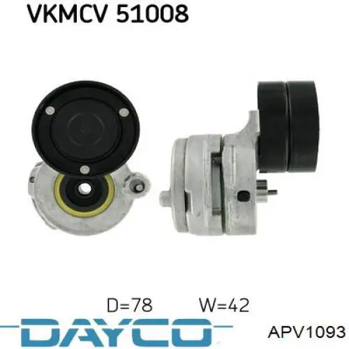 Натягувач приводного ременя APV1093 Dayco