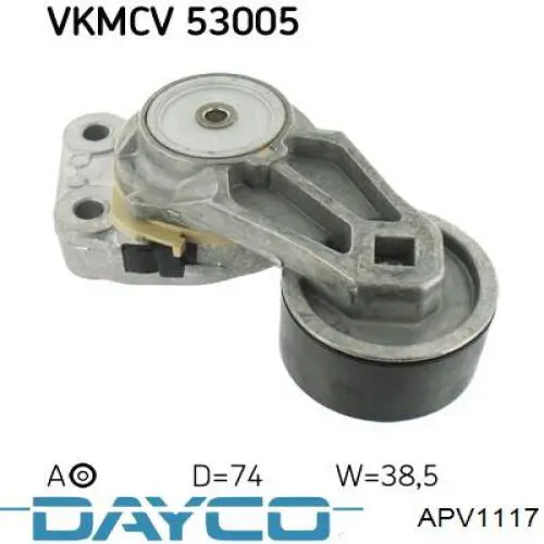 Натягувач приводного ременя Dayco APV1117 ціна, від 56.28 USD