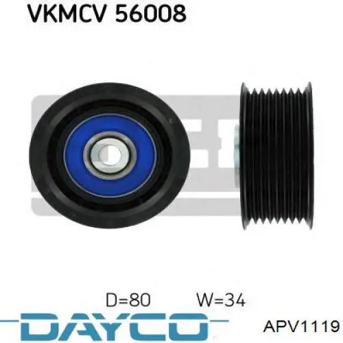 Купити APV1119 Dayco Ролик приводного ременя, паразитний