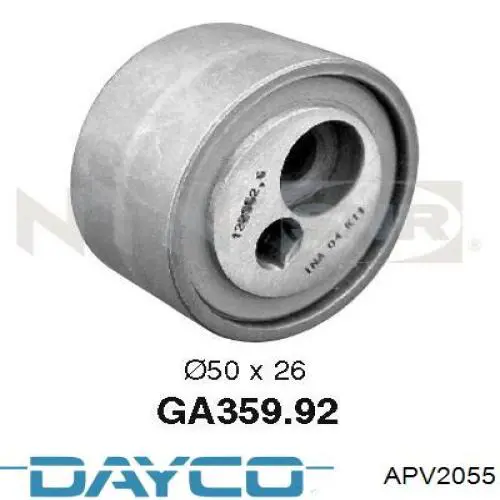 APV2055 Dayco ролик натягувача приводного ременя