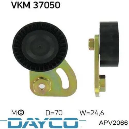 APV2066 Dayco Ролик натяжителя ременя агрегатів