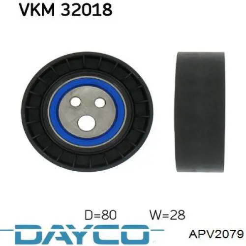 APV2079 Dayco ролик натягувача приводного ременя