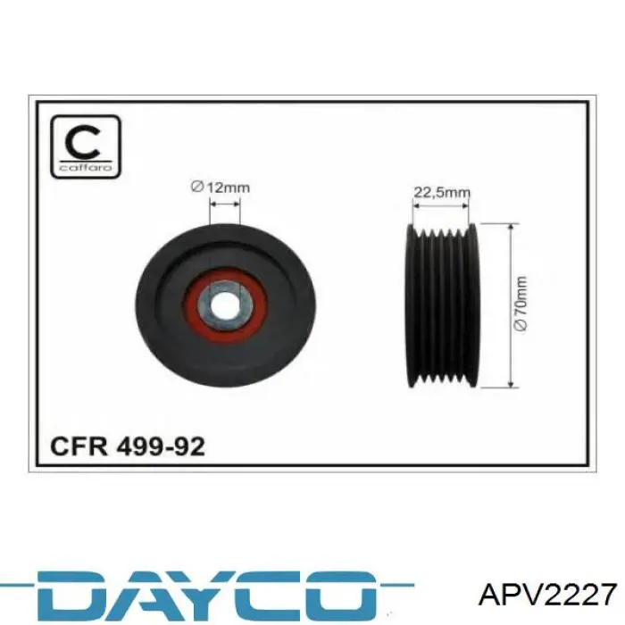 Натягувач приводного ременя Dayco APV2227