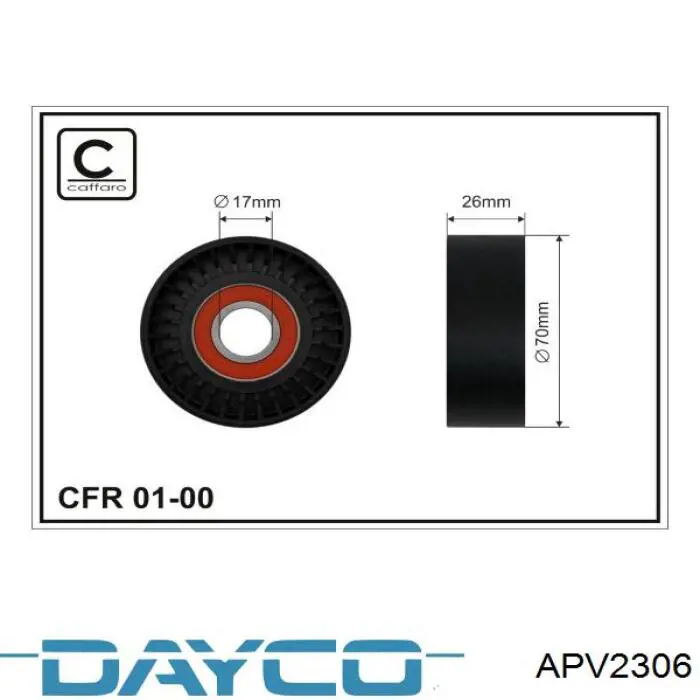 APV2306 Dayco натягувач приводного ременя