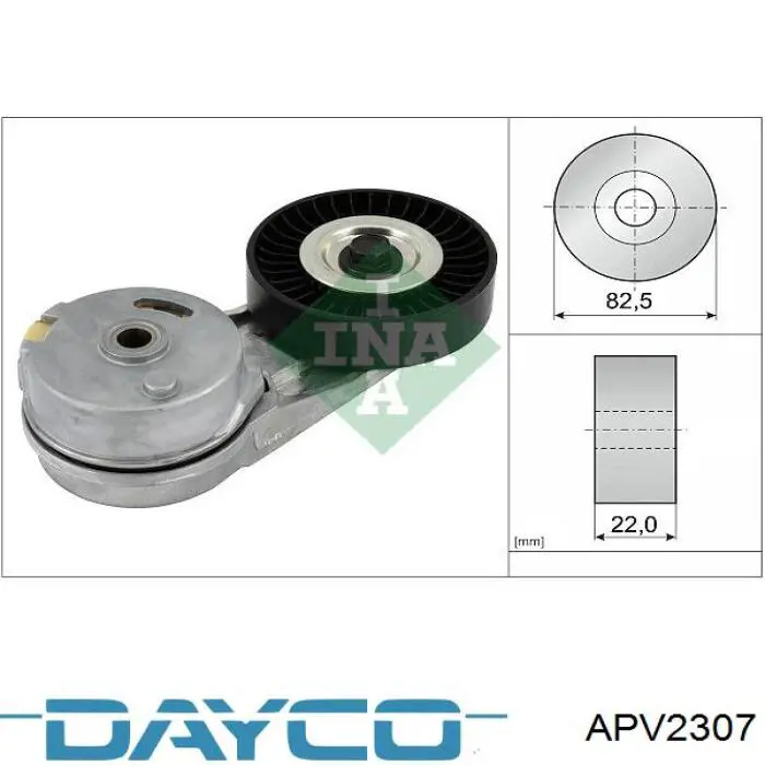Натягувач приводного ременя Dayco APV2307 ціна, від 21.90 USD