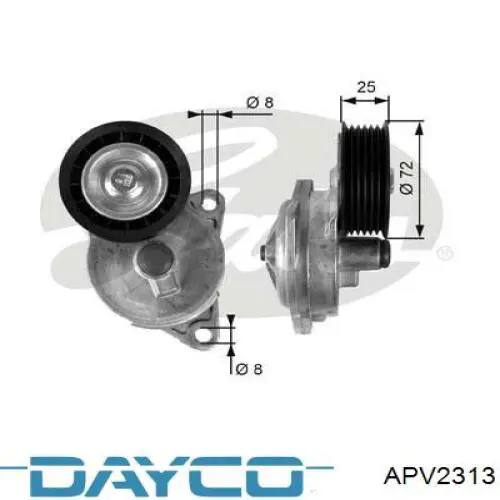 APV2313 Dayco натягувач приводного ременя