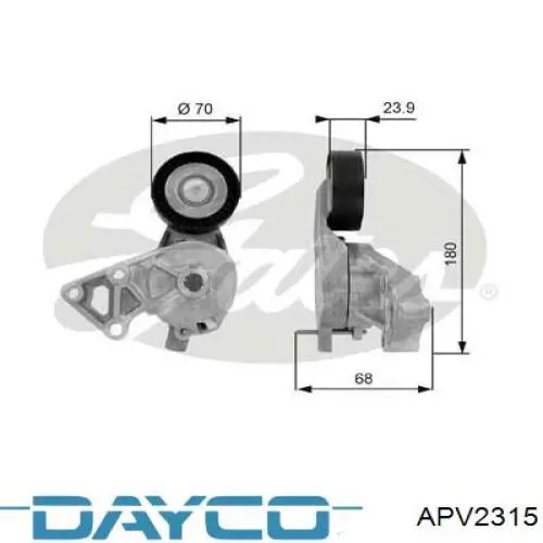 Натягувач приводного ременя Dayco APV2315 ціна, від 16.71 USD