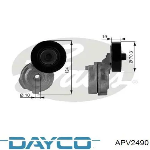APV2490 Dayco натягувач приводного ременя