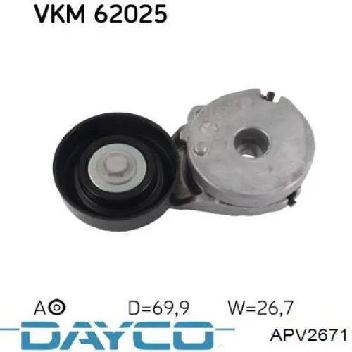Купити APV2671 Dayco Натягувач приводного ременя