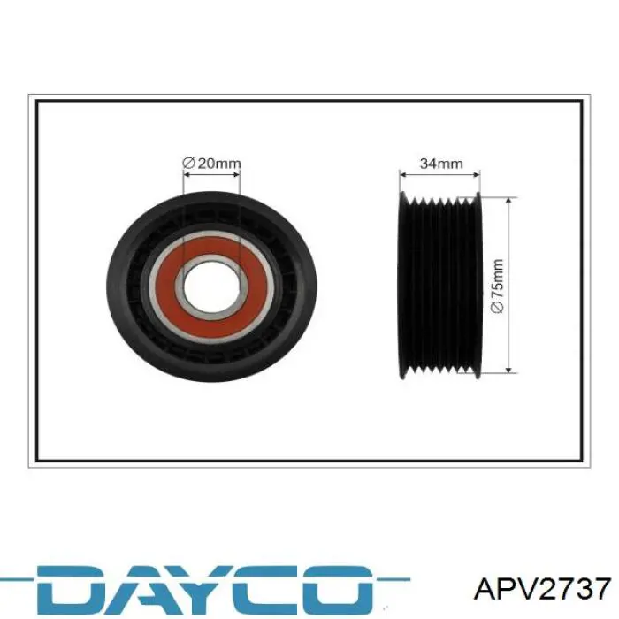 APV2737 Dayco натягувач приводного ременя