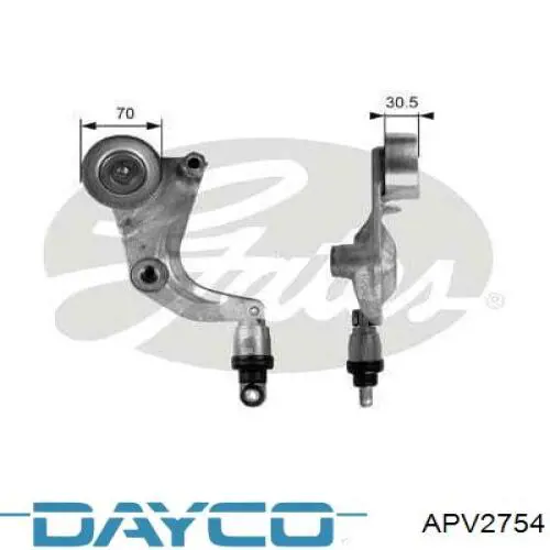 APV2754 Dayco Натяжна планка поліклинового ременя