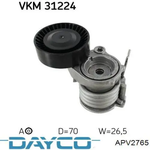 Натягувач приводного ременя APV2765 Dayco