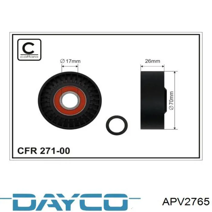 Купити APV2765 Dayco Натягувач приводного ременя
