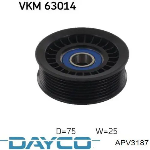 APV3187 Dayco ролик натягувача приводного ременя