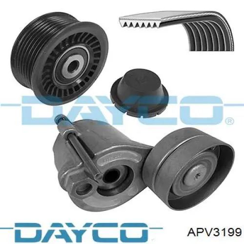 Ролик приводного ременя, паразитний Dayco APV3199 ціна, від 23.99 USD