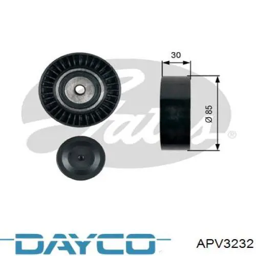 APV3232 Dayco ролик приводного ременя, паразитний
