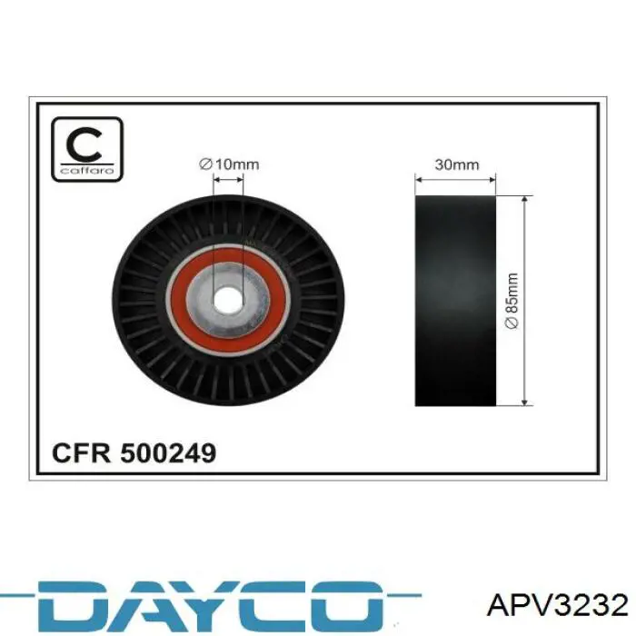 Купити APV3232 Dayco Ролик приводного ременя, паразитний