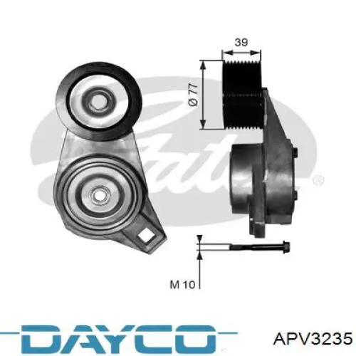 APV3235 Dayco натягувач приводного ременя