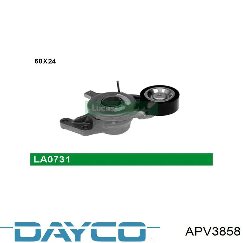 APV3858 Dayco Натяжна планка поліклинового ременя