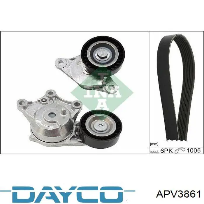 Натягувач приводного ременя Dayco APV3861 ціна, від 35.34 USD