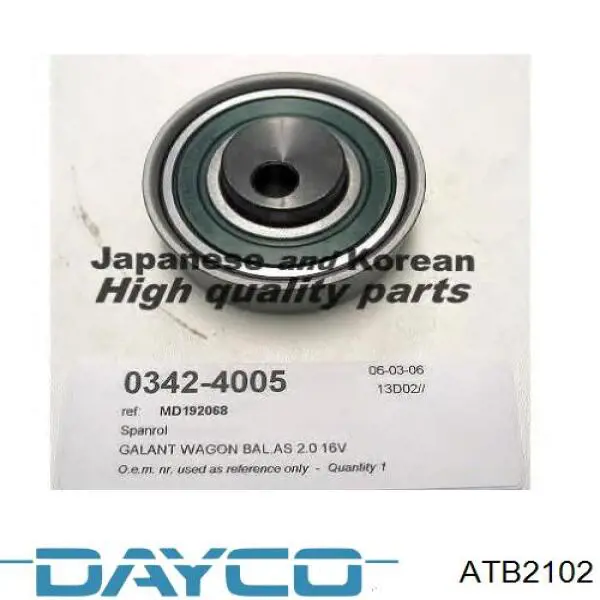 Ролик натягувача балансировочного ременя Dayco ATB2102 ціна, від 11.84 USD
