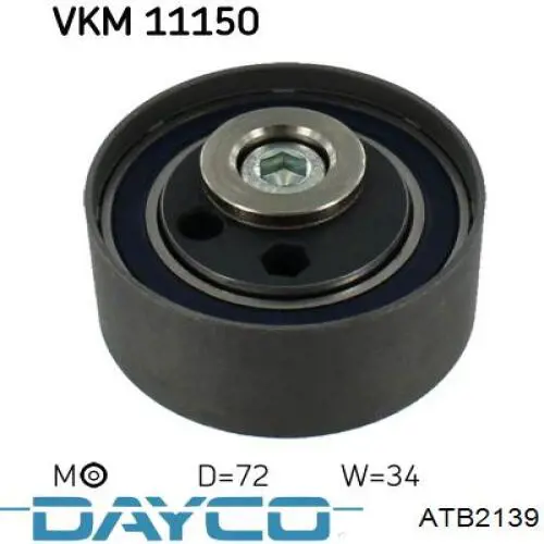 Ролик натяжителя ременя газорозподілу Dayco ATB2139 ціна, від 43.58 USD