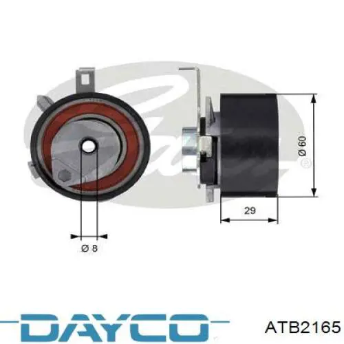 ATB2165 Dayco ролик натягувача ременя грм