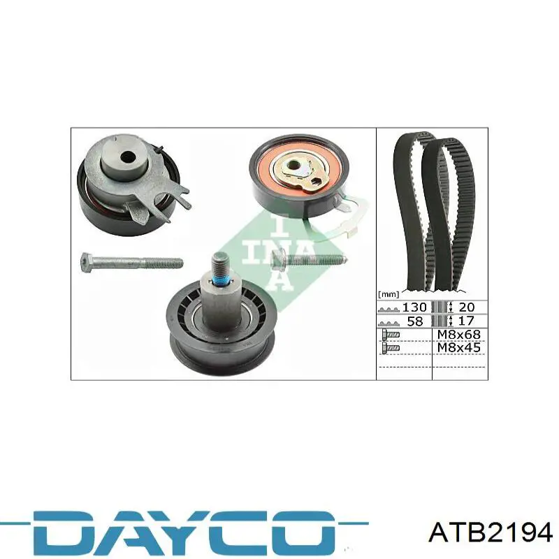 ATB2194 Dayco Ролик натягувач