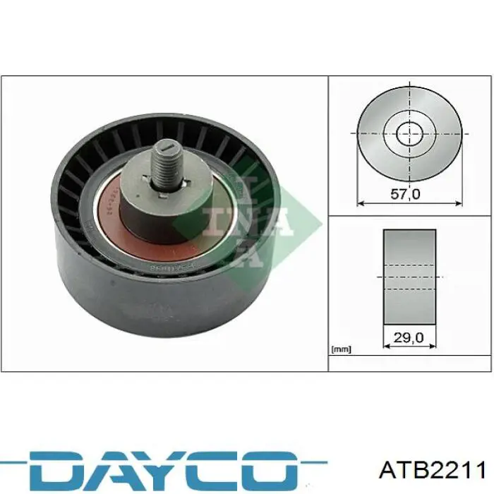 Купити ATB2211 Dayco Ролик паразитний ГРМ