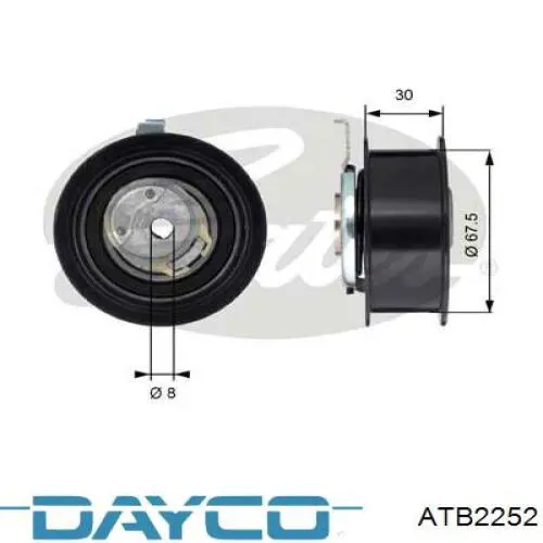 Купити ATB2252 Dayco Натяжний ролик