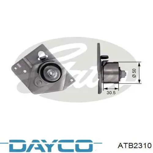 Ролик натягувача ременя ГРМ ATB2310 Dayco