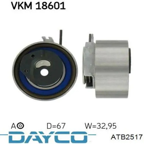 Ролик натяжителя ременя газорозподілу Dayco ATB2517 ціна, від 40.98 USD