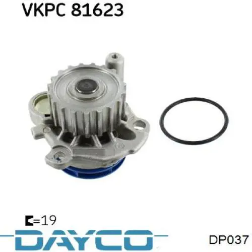 Купити DP037 Dayco Насос охолоджуючої рідини