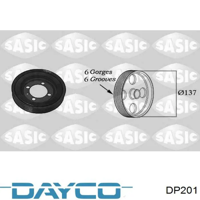Купити DP201 Dayco Насос охолоджуючої рідини