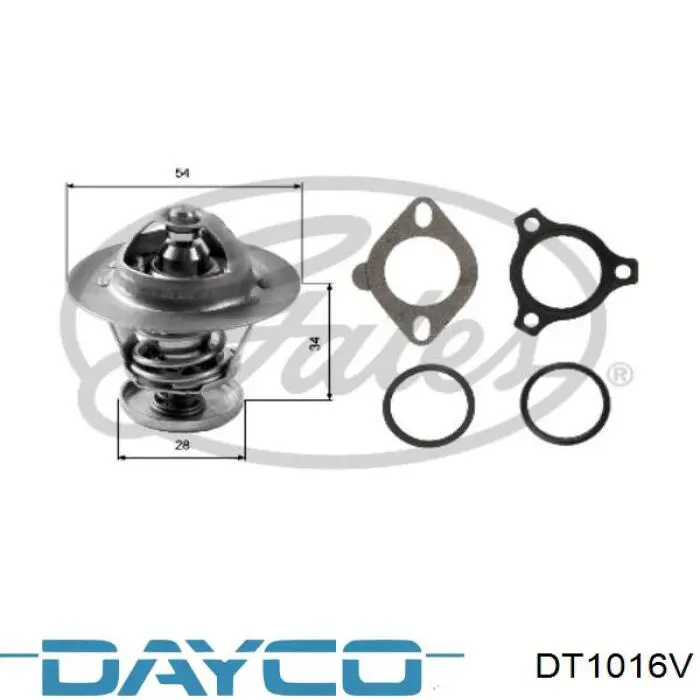 DT1016V Dayco термостат