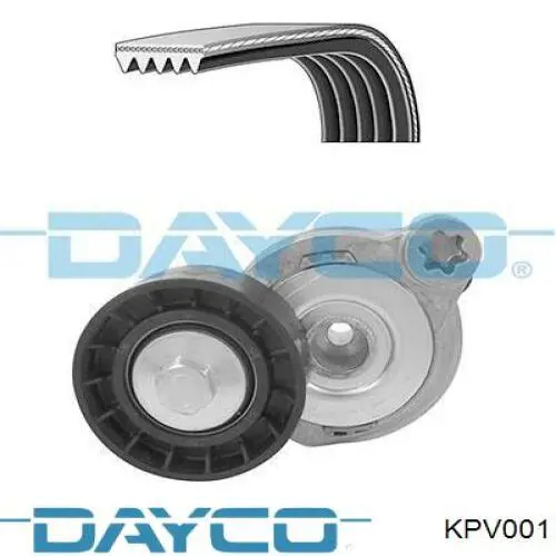 Купити KPV001 Dayco Ремінь приводний, агрегатів, комплект
