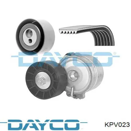 KPV023 Dayco ремінь приводний, агрегатів, комплект