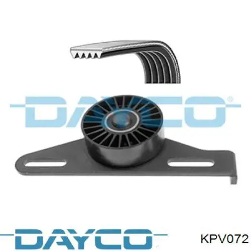 KPV072 Dayco ремінь приводний, агрегатів, комплект