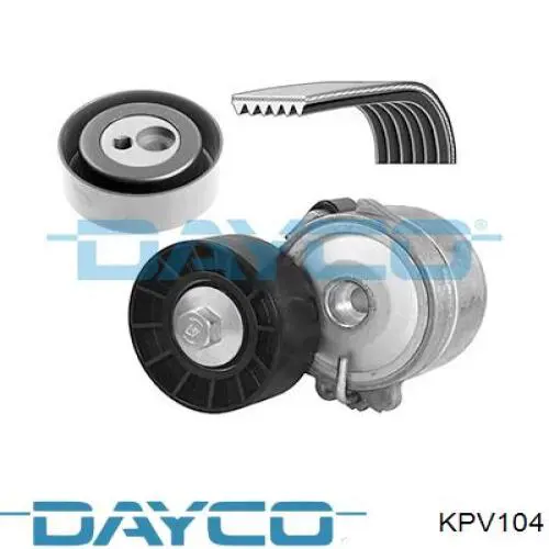 KPV104 Dayco ремінь приводний, агрегатів, комплект