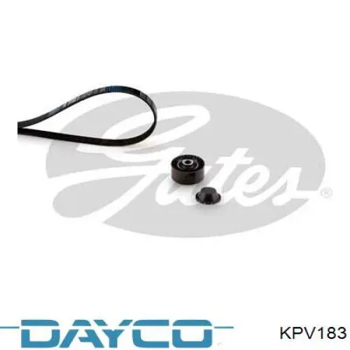 KPV183 Dayco Ремінь приводний, агрегатів, комплект