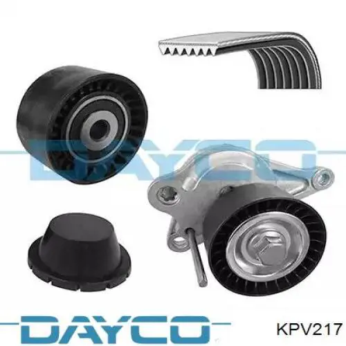 Купити KPV217 Dayco Ремінь приводний, агрегатів, комплект