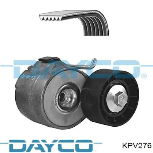 KPV276 Dayco ремінь приводний, агрегатів, комплект