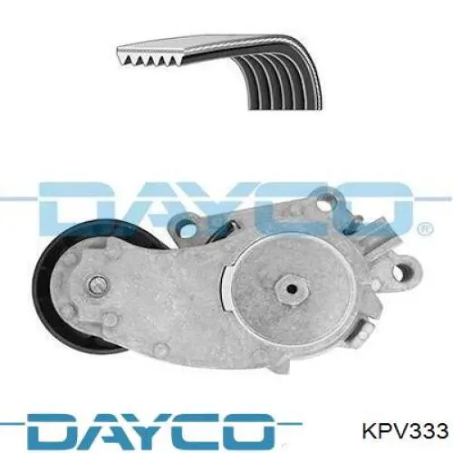 KPV333 Dayco ремінь приводний, агрегатів, комплект