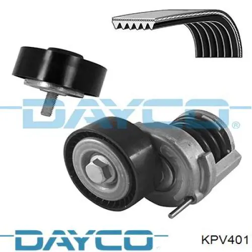 Ремінь приводний, агрегатів, комплект Dayco KPV401 ціна, від 73.96 USD